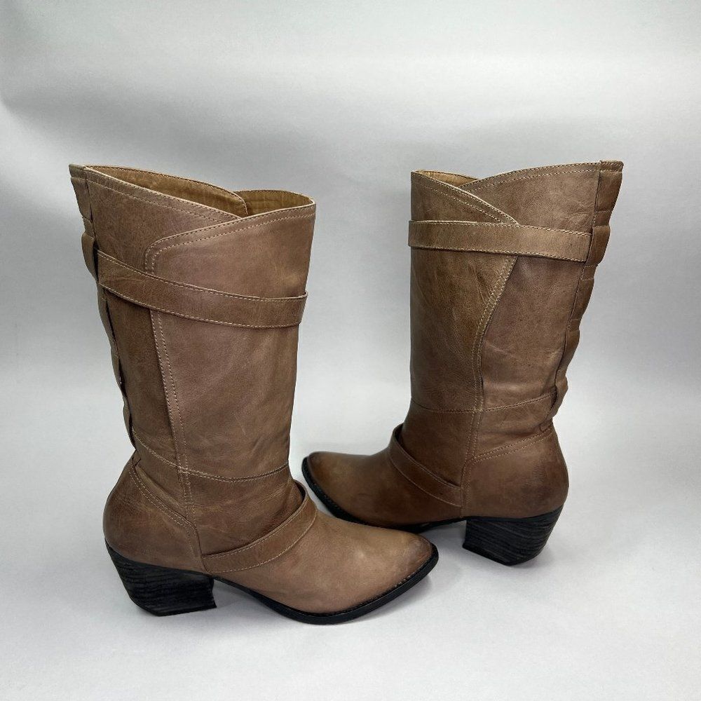 Naughty Monkey Women's‎ Size 9 Brown Leather Boots - Picture 8 of 14
